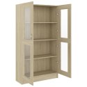  Witryna, kolor dąb sonoma, 82,5 x 30,5 x 150 cm, płyta wiórowa Lumarko!