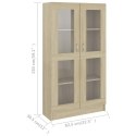  Witryna, kolor dąb sonoma, 82,5 x 30,5 x 150 cm, płyta wiórowa Lumarko!