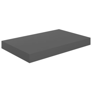  Półka ścienna, szara, wysoki połysk, 40 x 23 x 3,8 cm, MDF Lumarko!