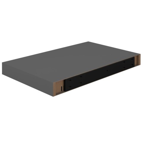  Półka ścienna, szara, wysoki połysk, 40 x 23 x 3,8 cm, MDF Lumarko!