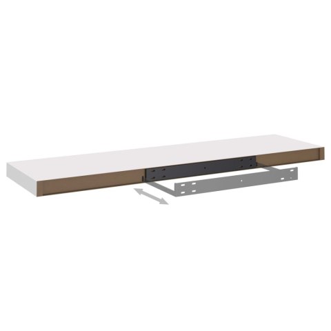  Półki ścienne, 2 szt., białe, 90x23,5x3,8 cm, MDF Lumarko!