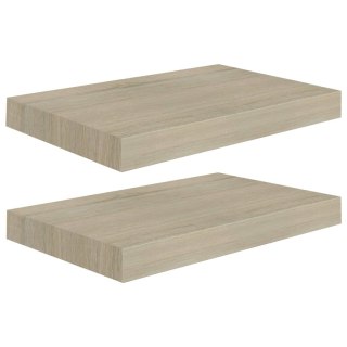  Półki ścienne, 2 szt., kolor dębowy, 40x23x3,8 cm, MDF Lumarko!