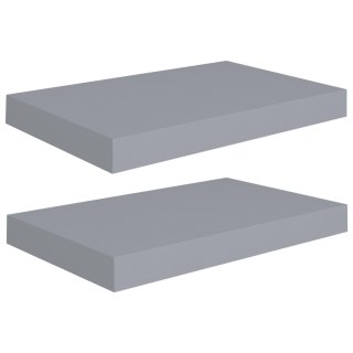  Półki ścienne, 2 szt., szare, 40x23x3,8 cm, MDF Lumarko!