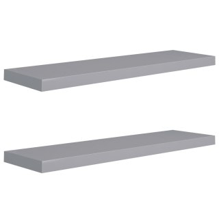  Półki ścienne, 2 szt., szare, 90x23,5x3,8 cm, MDF Lumarko!