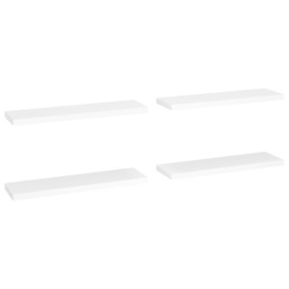  Półki ścienne, 4 szt., białe, 90x23,5x3,8 cm, MDF Lumarko!