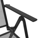  Składane krzesła z siatką, 4 szt., stalowe, antracytowe Lumarko!