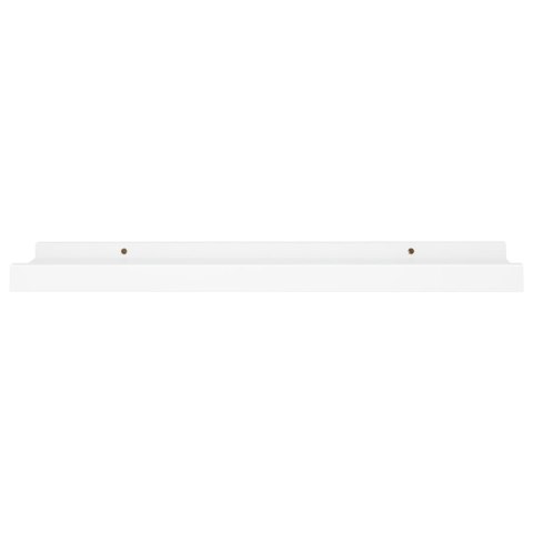  Półki ścienne na zdjęcia, 2 szt., białe, 40x9x3 cm, MDF Lumarko!