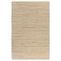  Ręcznie tkany dywan, juta, 120 x 180 cm, naturalny i biały Lumarko!