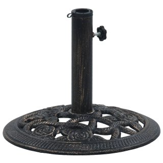  Podstawa pod parasol, czarny i brąz, 9 kg, 40 cm, żeliwo Lumarko!