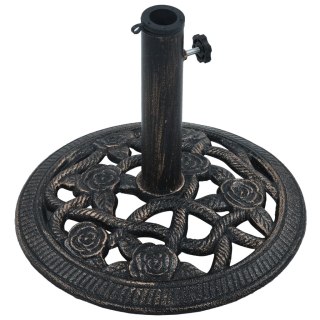  Podstawa pod parasol, czarny i brąz, 9 kg, 40 cm, żeliwo Lumarko!