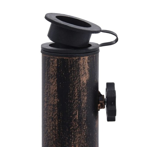  Podstawa pod parasol, kolor brązu, 12 kg, 49 cm, żeliwo Lumarko!