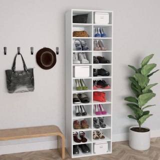  Szafka na buty, biała, 54x34x183 cm, płyta wiórowa Lumarko!