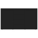  Komoda, czarna, 120x36x69 cm, płyta wiórowa Lumarko!