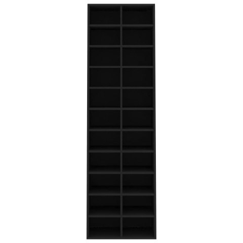  Szafka na buty, czarna, 54x34x183 cm, płyta wiórowa Lumarko!