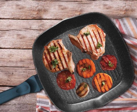  Patelnia Granitowa Grillowa 28 Cm Berlinger Haus Aquamarine Bh-1873 Lumarko!