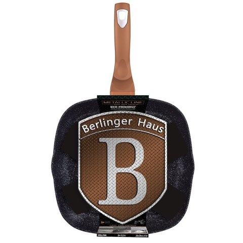  Patelnia Granitowa Grillowa 28 Cm Berlinger Haus Rose Gold Bh-1521 Lumarko!