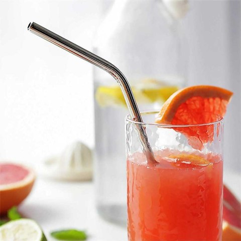  Słomki Metalowe Do Napojów Kinghoff 8szt. + Etui Kh-1357 Lumarko!