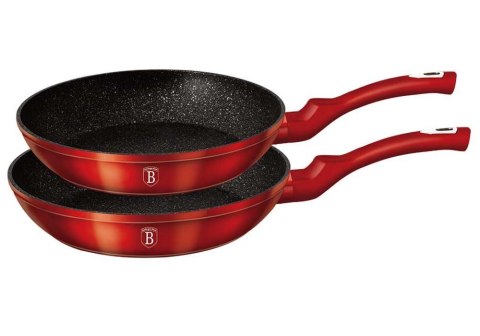  Zestaw 2 Patelni Granitowych Berlinger Haus Red Metallic Bh-1612 Lumarko!