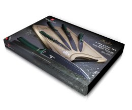  Zestaw 5 Noży Kuchennych Z Deską Berlinger Haus Bh-2551 Emerald Lumarko!