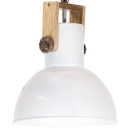 Lumarko Industrialna lampa wisząca, 25 W, biała, okrągła, 32 cm, E27