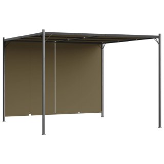  Pergola ogrodowa ze zwijanym dachem, 3x3 m, taupe, 180 g/m² Lumarko!