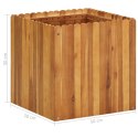  Podwyższona donica ogrodowa, 50x50x50 cm, lite drewno akacjowe Lumarko!