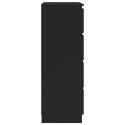  Komoda, czarna, 60 x 35 x 98,5 cm, płyta wiórowa Lumarko!