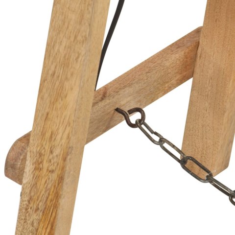  Lampy podłogowe, 3 szt., białe, E27, lite drewno mango Lumarko!