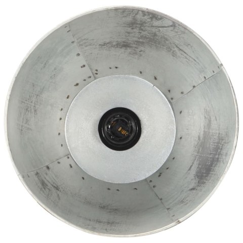  Lampy podłogowe, 3 szt., srebrne, E27, lite drewno mango Lumarko!