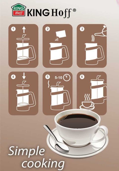  Zaparzacz Do Kawy/herbaty Z Dociskiem 1000m Kh-1399 Lumarko!