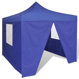  Niebieski, składany namiot, 3 x 3 m, z 4 ściankami Lumarko!