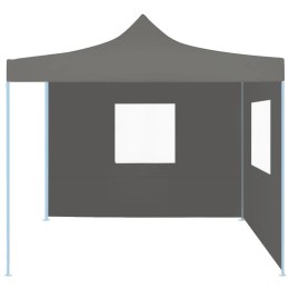  Rozkładany namiot imprezowy z 2 ściankami, 3x3 m, antracytowy Lumarko!