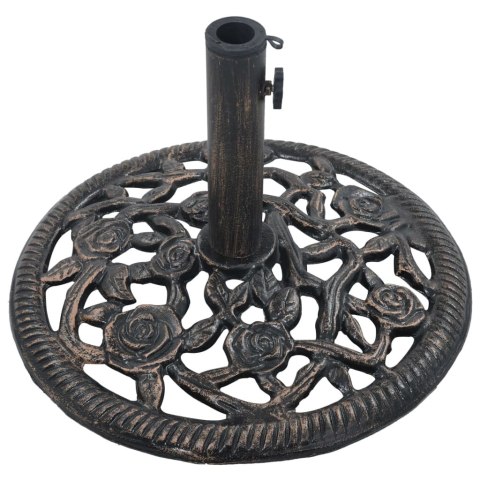  Podstawa pod parasol, kolor brązu, 12 kg, 48 cm, żeliwo Lumarko!