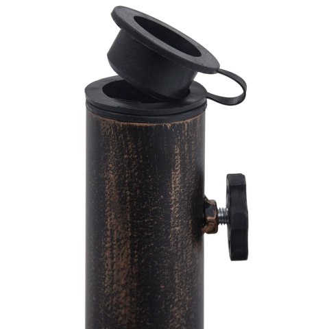  Podstawa pod parasol, kolor brązu, 12 kg, 48 cm, żeliwo Lumarko!
