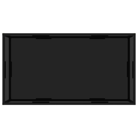  Stolik herbaciany, czarny, 120x60x35 cm, szkło hartowane Lumarko! XXX