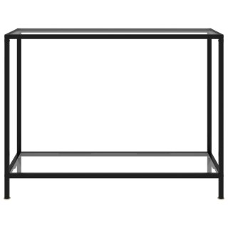  Stolik konsolowy, przezroczysty, 100x35x75 cm, szkło hartowane Lumarko!