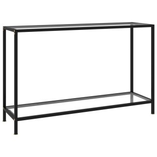  Stolik konsolowy, przezroczysty, 120x35x75 cm, szkło hartowane Lumarko!