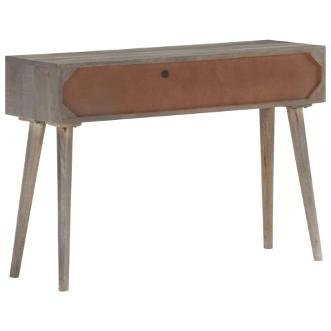  Stolik typu konsola, 110x35x75 cm, lite, surowe drewno mango Lumarko!