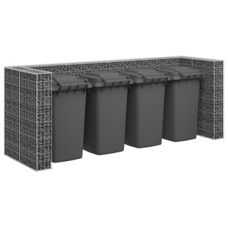  Gabionowa osłona do koszy na śmieci, stal, 320x100x120 cm Lumarko!