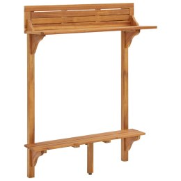 Lumarko Barowy stolik balkonowy, 90x37x122,5 cm, lite drewno akacjowe