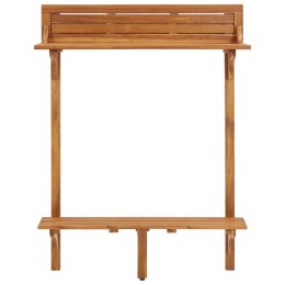 Lumarko Barowy stolik balkonowy, 90x37x122,5 cm, lite drewno akacjowe